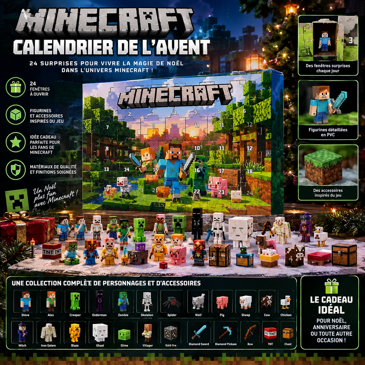 Calendrier de l’Avent Minecraft
